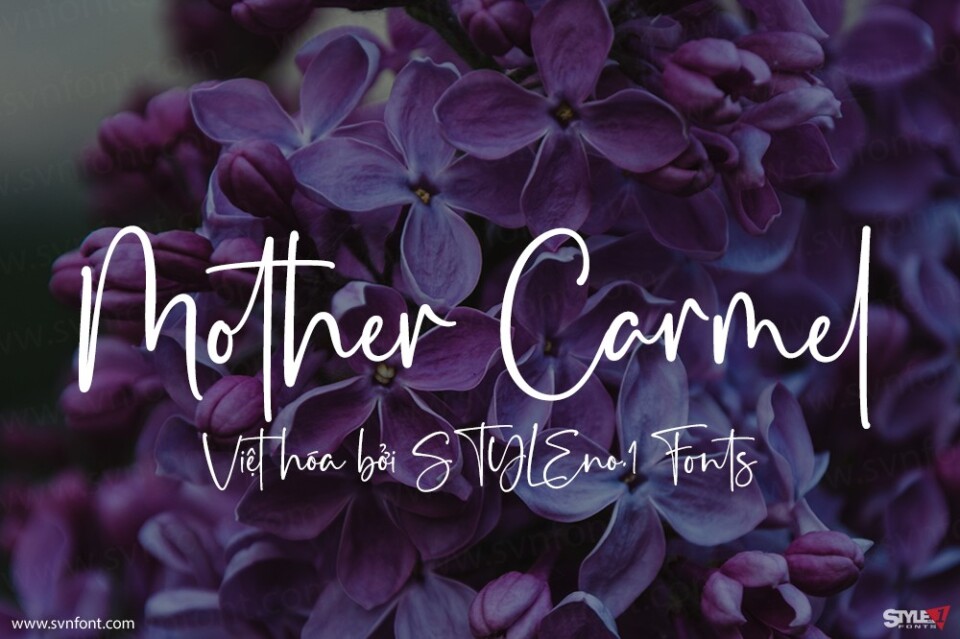 Font việt hóa SVN Mother Carmel