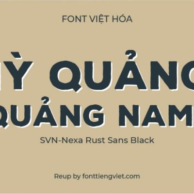 Font việt hóa SVN Nexa Rust Sans Black