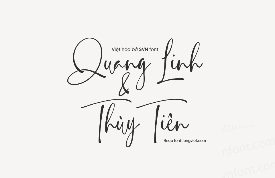 Font Việt hóa SVN Rustling Sound