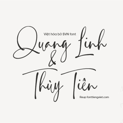 Font Việt hóa SVN Rustling Sound