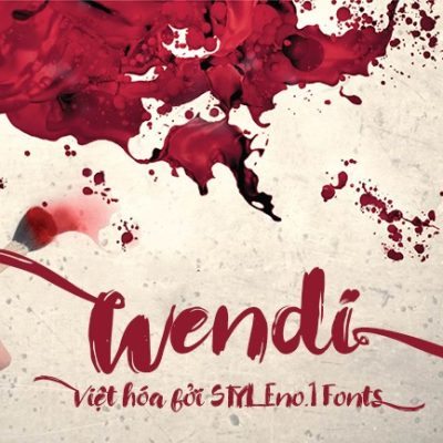 Font việt hóa SVN Wendi Typeface – brush