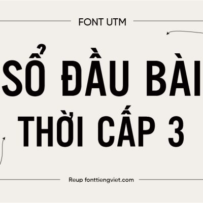 Font việt hóa UTM Alter Gothic