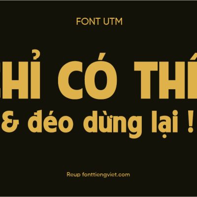 Font việt hóa UTM American Sans