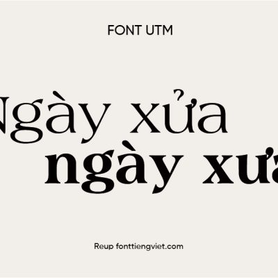 Font việt hóa UTM Americana