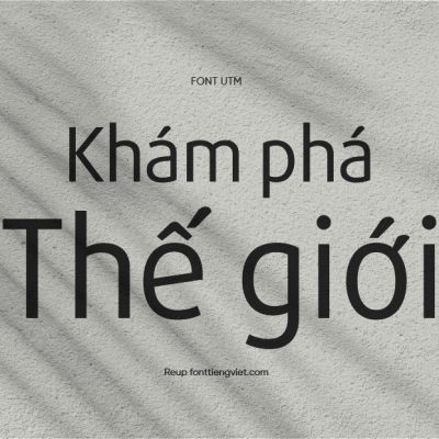 Font việt hóa UTM Daxline