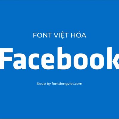 Font việt hóa UTM Facebook trong logo facebook