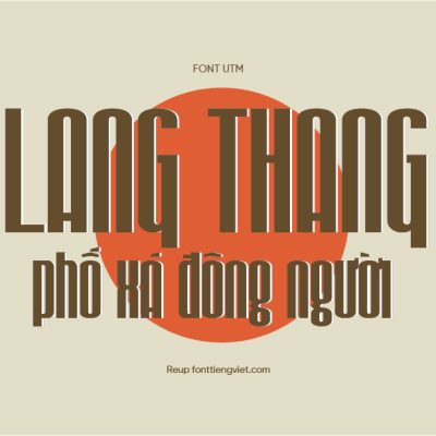 Font Việt hóa UTM Iron Gothic