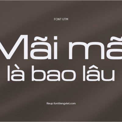 Font Việt hóa UTM Mobifone KT