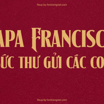 Font việt hoá UTM Papa Franciscus
