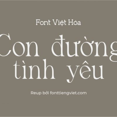 Font việt hóa VL Avander
