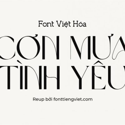 Font việt hóa VL Brown Sugar