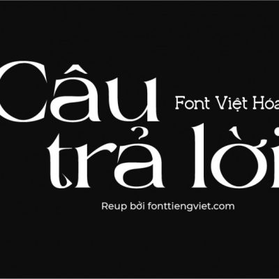 Font việt hóa VL Cavas