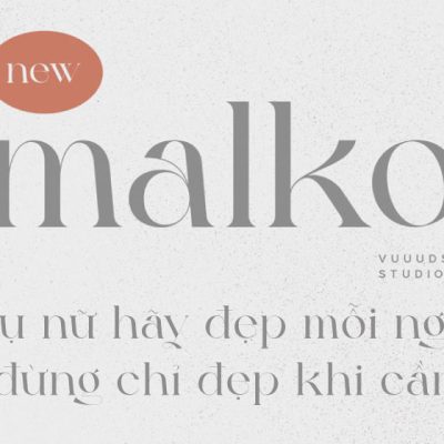 Font việt hóa VL Malko
