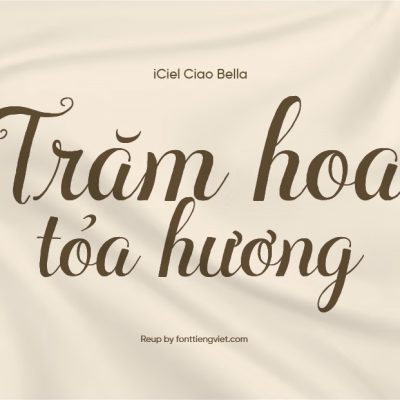 Font Việt hóa iCiel Ciao Bella