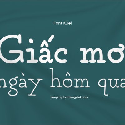 Font Việt hóa iCiel Grandma