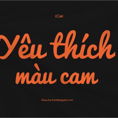 Font việt hóa iCiel Pacifico