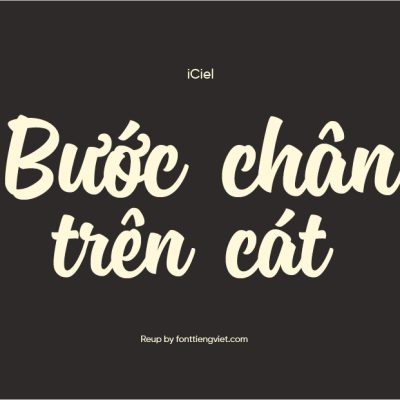 Font việt hóa iCiel Sanelma