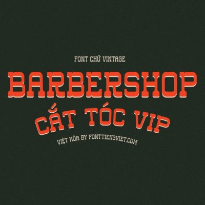 Font việt hóa 1FTV Vestern Carlo kiểu vintage retro