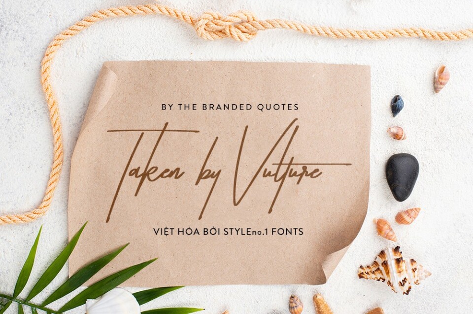 Font Việt hóa SVN Taken by Vulture