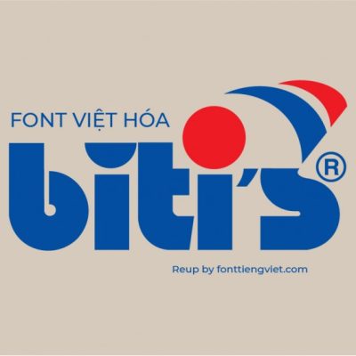 Font việt hóa UVN Bai Sau Nang dùng trong logo Bitis
