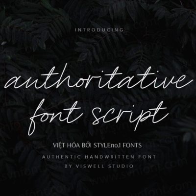 Font Việt hóa SVN Authoritative