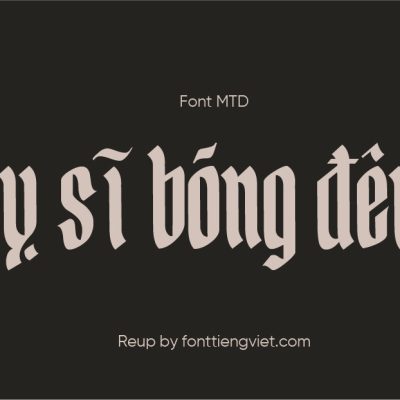 Font Việt hóa MTD Yerington