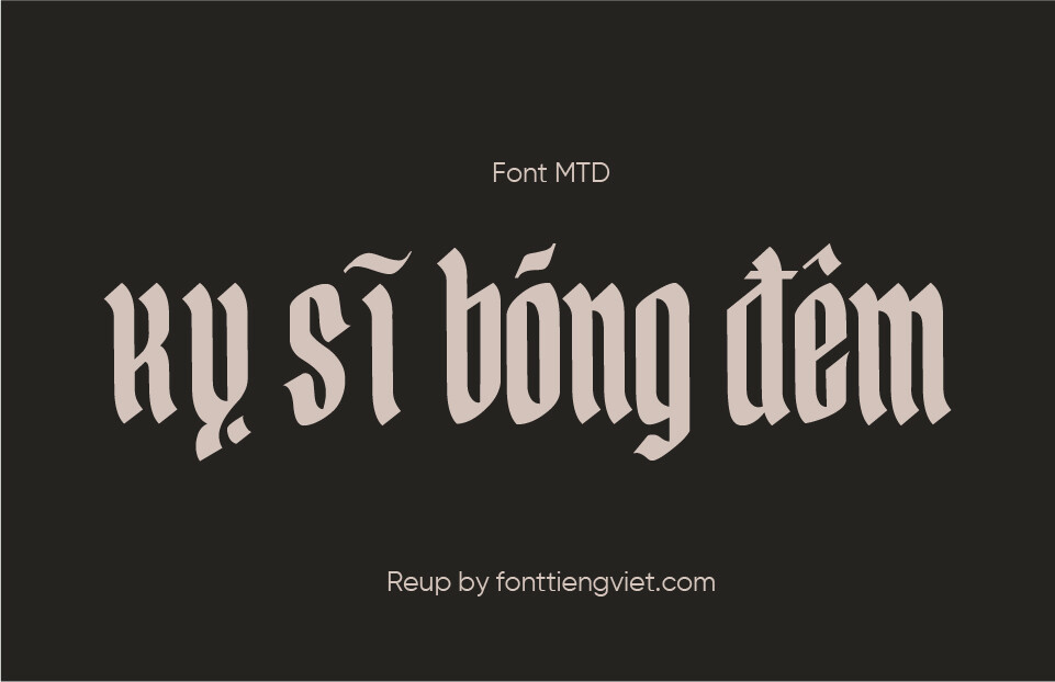 Font Việt hóa MTD Yerington