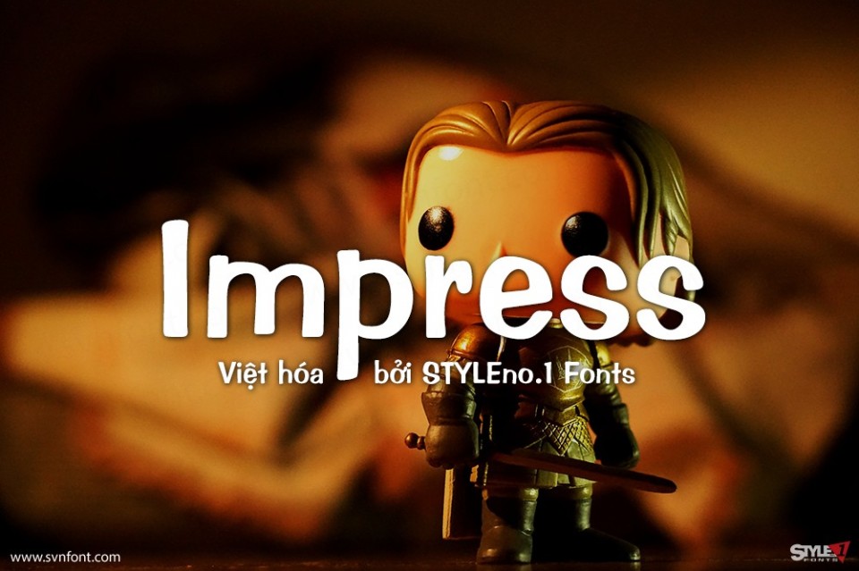 Font việt hóa SVN Impress