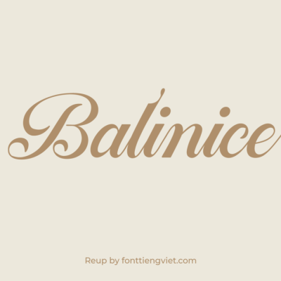 Font việt hóa MTD Balinice
