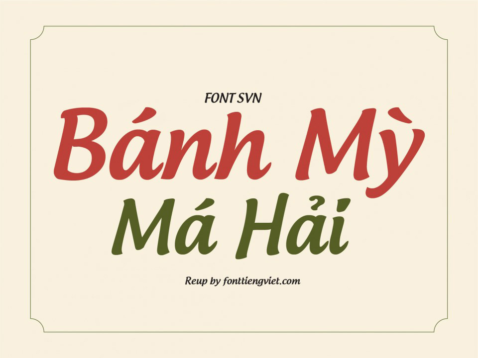 Font việt hóa SVN Androgyne