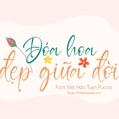 Font Việt hóa TP Lacosta Flower