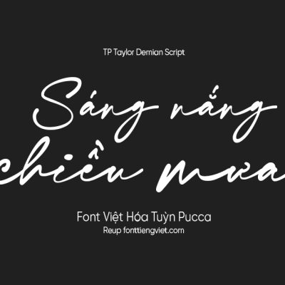 Font Việt hóa TP Taylor Demian Script
