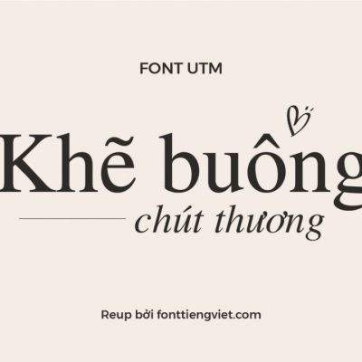 Font việt hóa UTM Times ( 4 font )