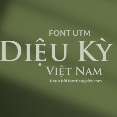 Font việt hóa UTM Trajan Pro Bold