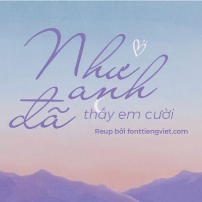 Font việt hóa UTM Yen Tu