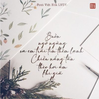 Font việt hóa LNTH Adelia