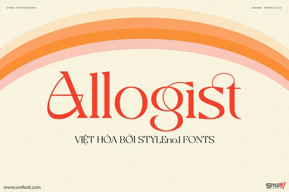 Font việt hóa SVN Allogist