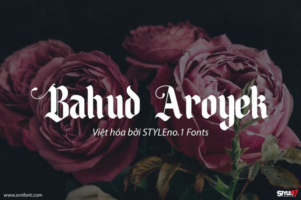 Font việt hóa SVN Bahud Aroyek