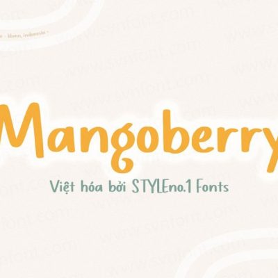 Font việt hóa SVN Mangoberry