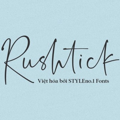 Font việt hóa SVN Rushtick