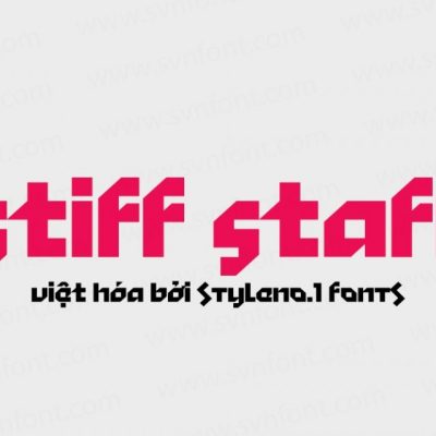 Font việt hóa SVN Stiff Staff