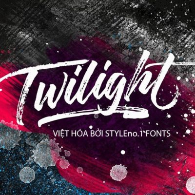 Font việt hóa SVN Twilight Script kiểu brush