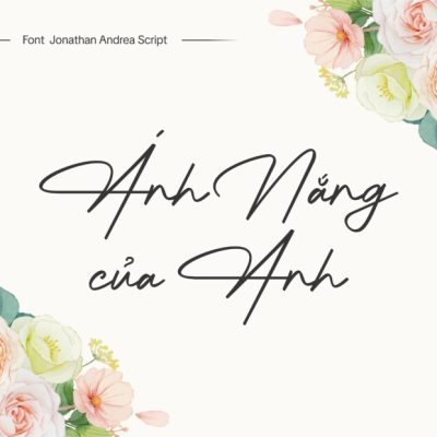 Font Việt hóa VN Jonathan Andrea