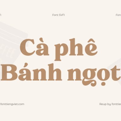 Font Việt hóa SVN Notulen Serif Display ExtraBold