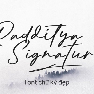 Font Việt hóa VN Radditya Signature
