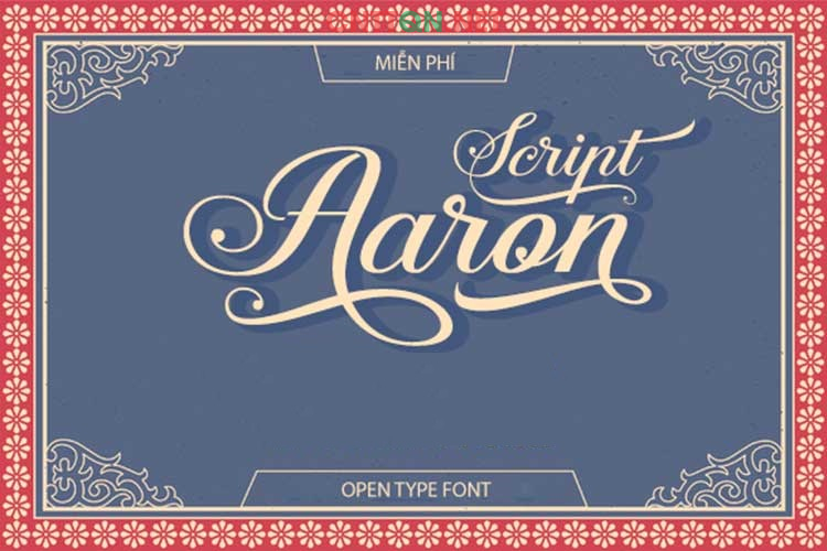 Font việt hóa SVN Aaron Script
